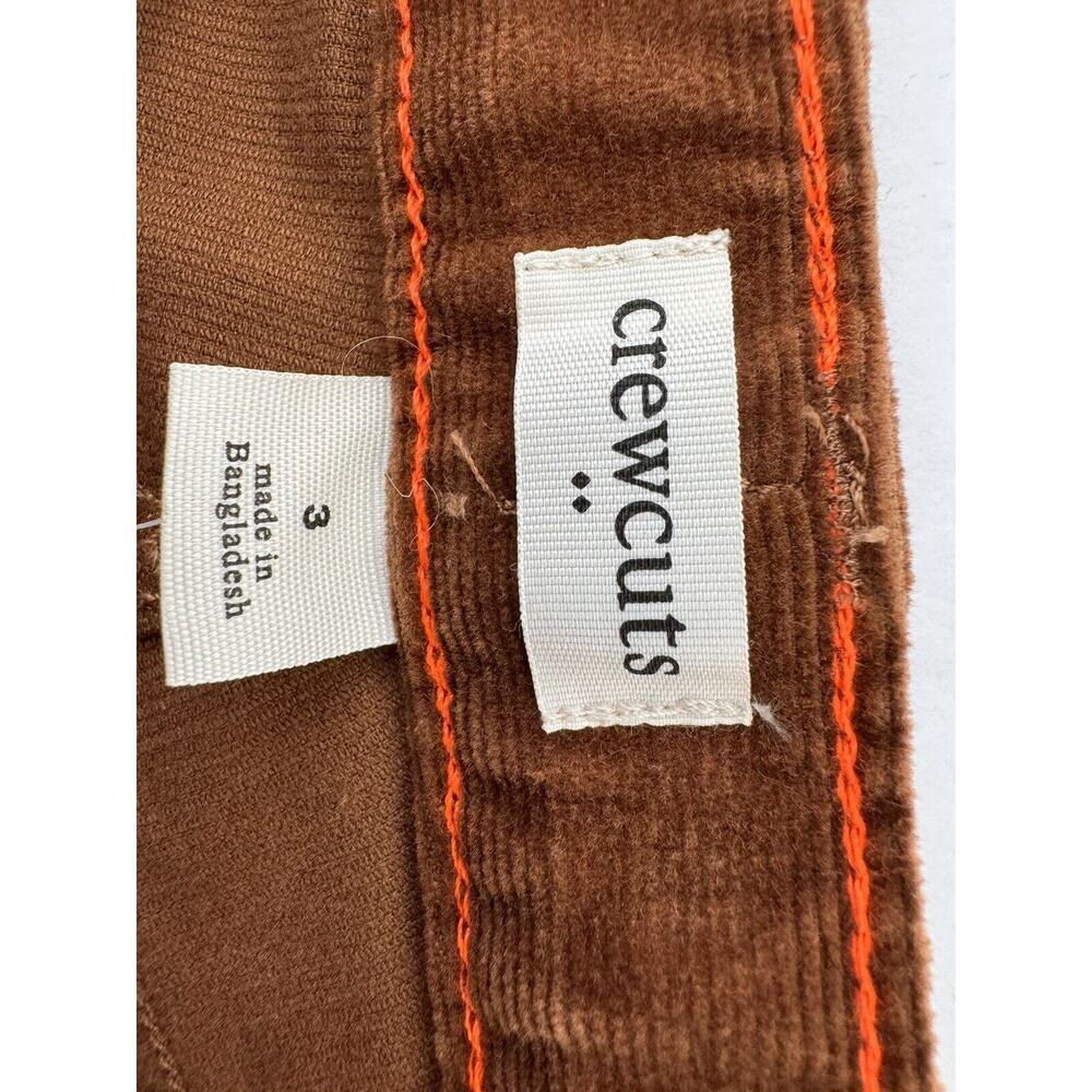 Crewcuts Corduroy Slim Flex Pants Boys Size 3 Dark Acorn Brown Holiday NWT $60 - Picture 2 of 11